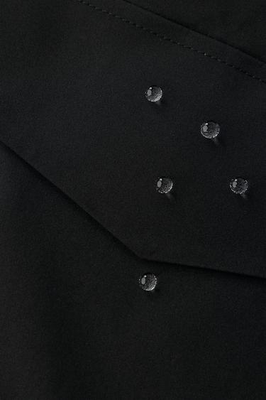 LONG FEATHER AND DOWN WATER-REPELLENT PUFFER JACKET WITH DETACHABLE FAUX FUR HOOD - Black by Zara - Image 9