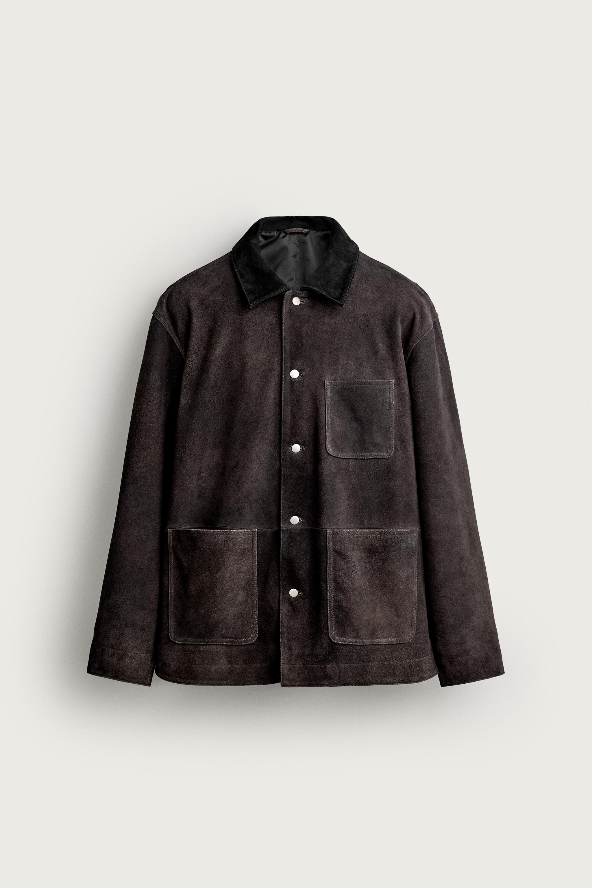 WASHED SUEDE LEATHER JACKET