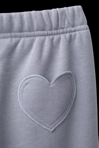 HEART POCKET JOGGER TROUSERS - Blue by Zara