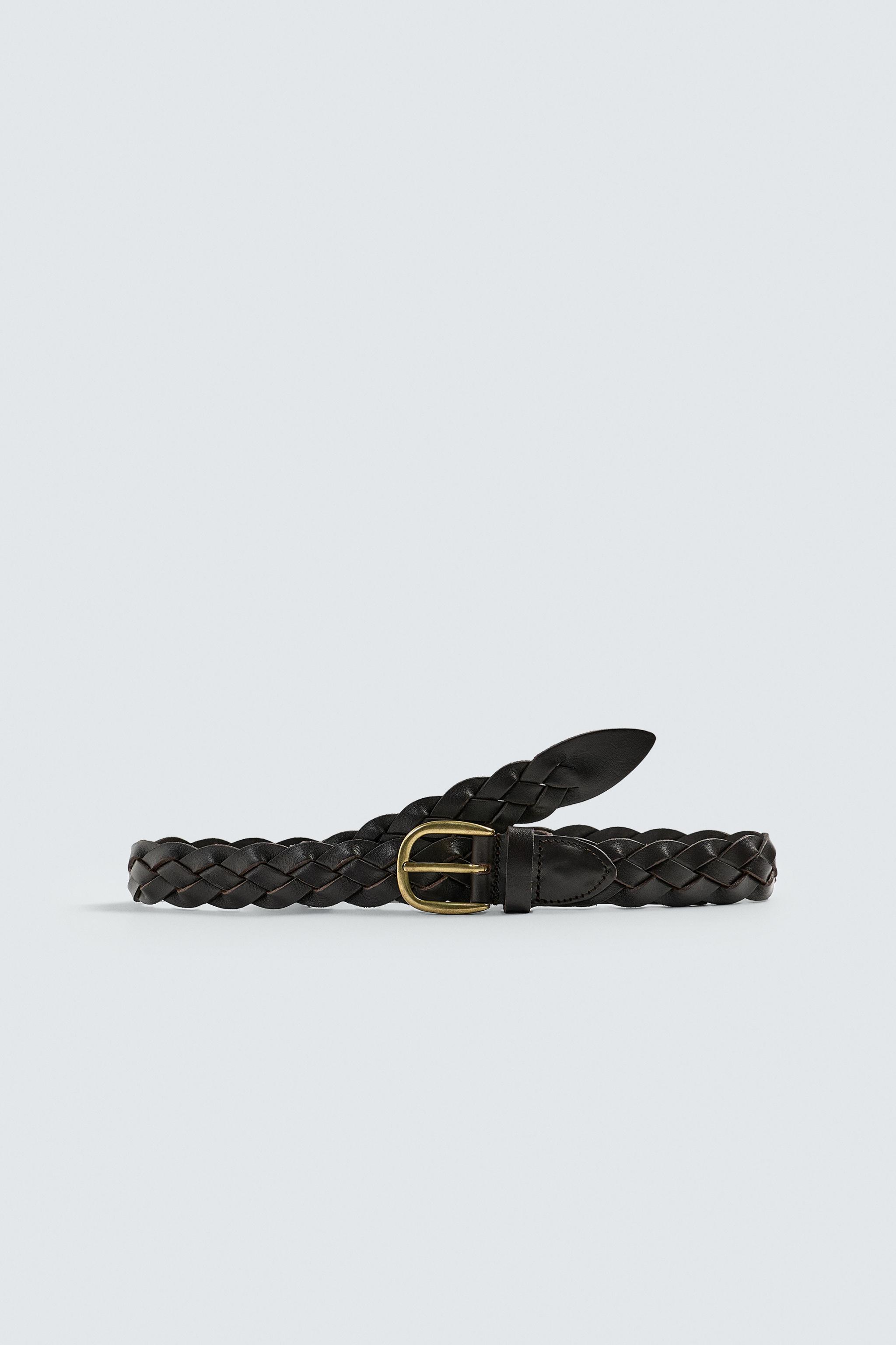 CEINTURE TRESSÉE EN CUIR