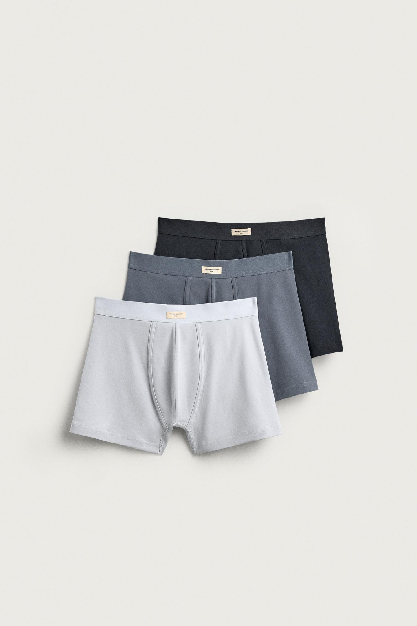 Трусы-боксеры для мужчин, 3 шт. — Zara, цвет: Various — фото 1