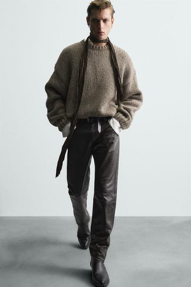 ΠΟΥΛΟΒΕΡ ΜΕ ΣΧΕΔΙΟ ΥΦΑΝΣΗΣ ΜΕ ΜΑΛΛΙ - Γκρι ποντικί του Zara