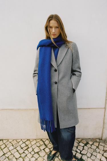 SOFT SHOULDER PAD COAT - Grey by Zara