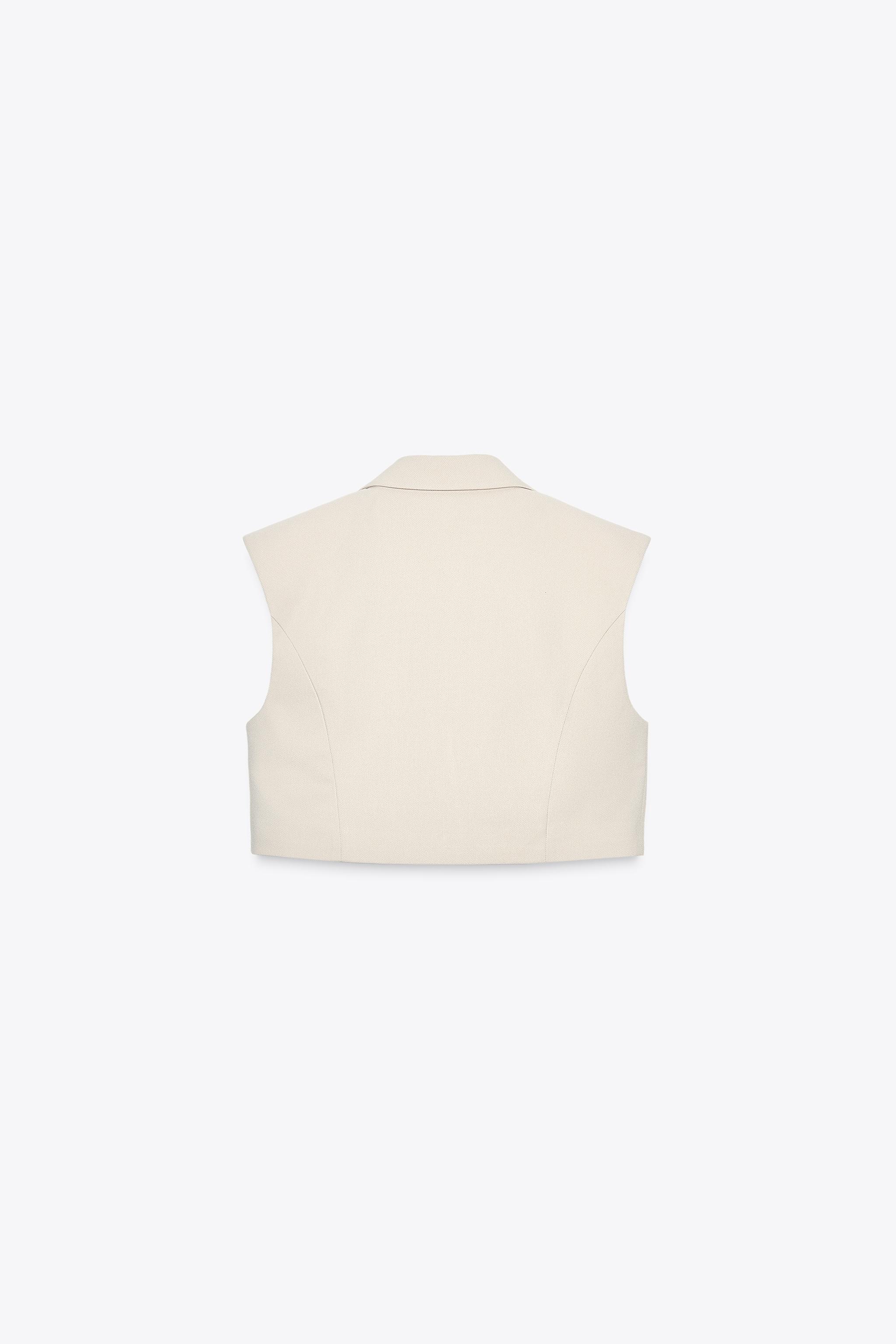 SHORT WAISTCOAT WITH FLAPS - Dark green | ZARA New Zealand