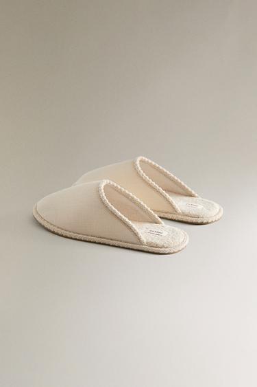 MULES COTON - Marron sable de Zara - Image 3