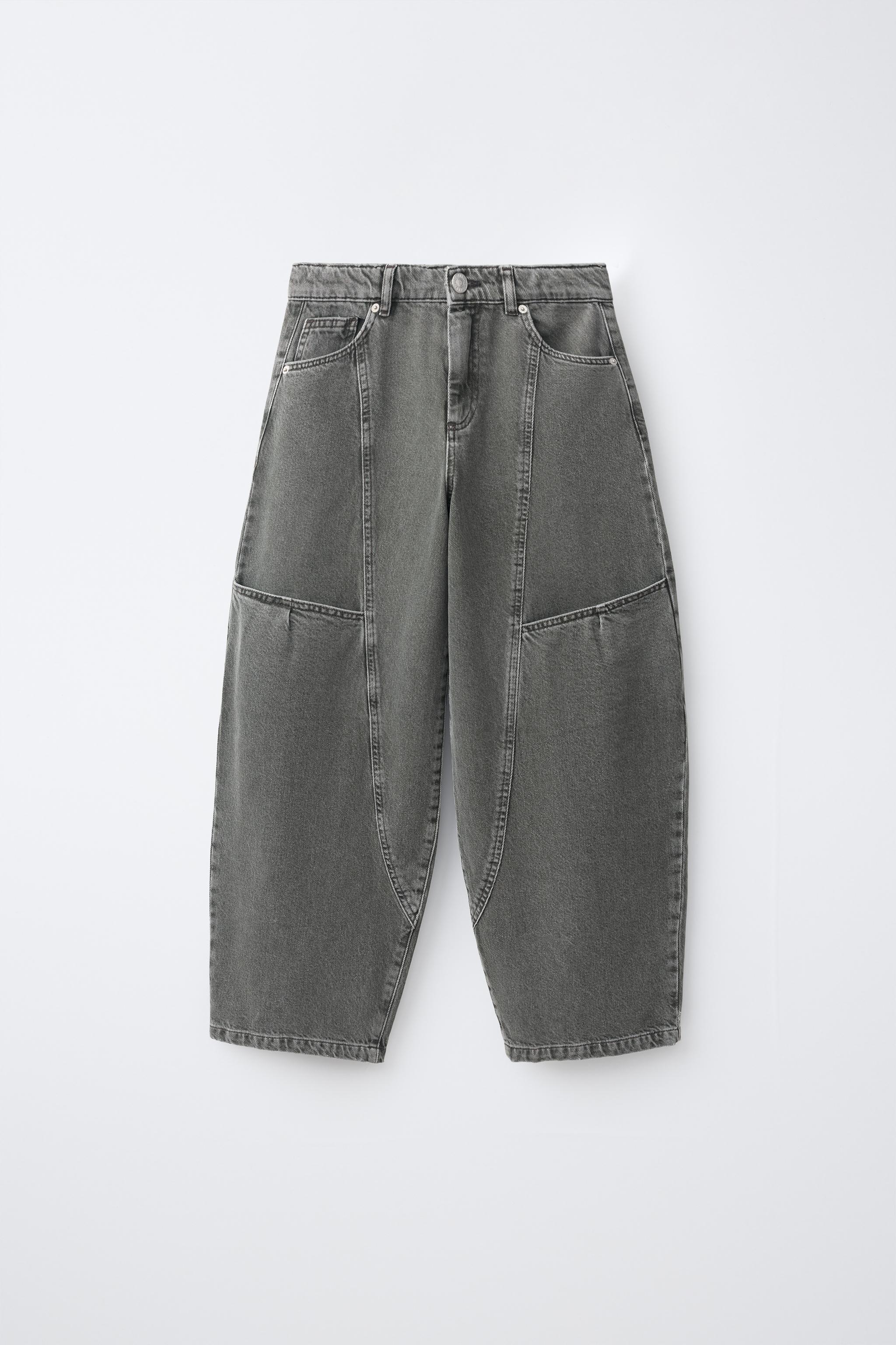 バルーンデニムパンツ - グレー | ZARA Japan / 日本