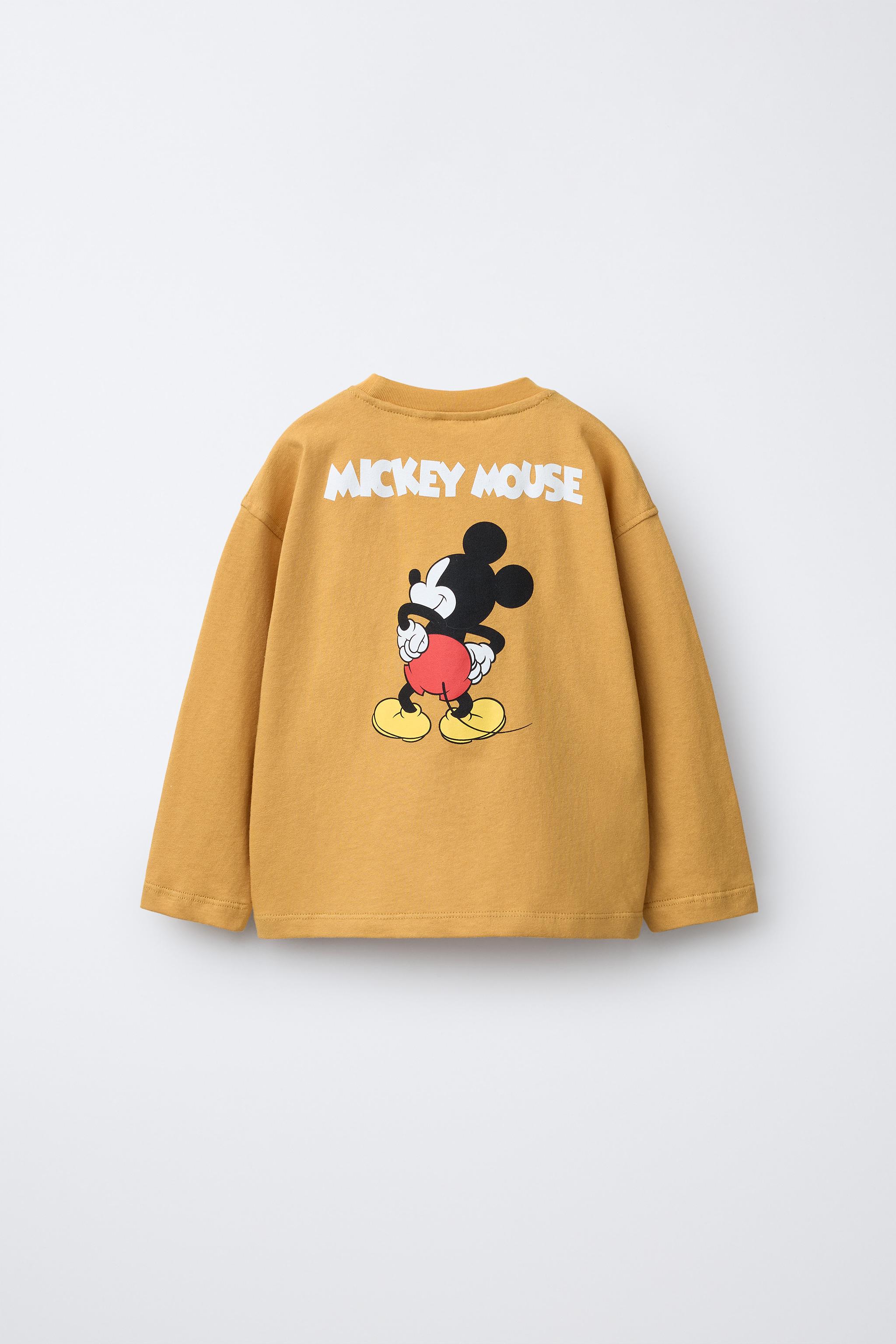 MICKEY MOUSE © DISNEY PRINTED T-SHIRT - Mustard | ZARA Canada