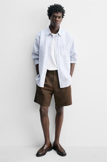موكاسين جلدي بقناع - بني الخاص بـ Zara - صورة 0