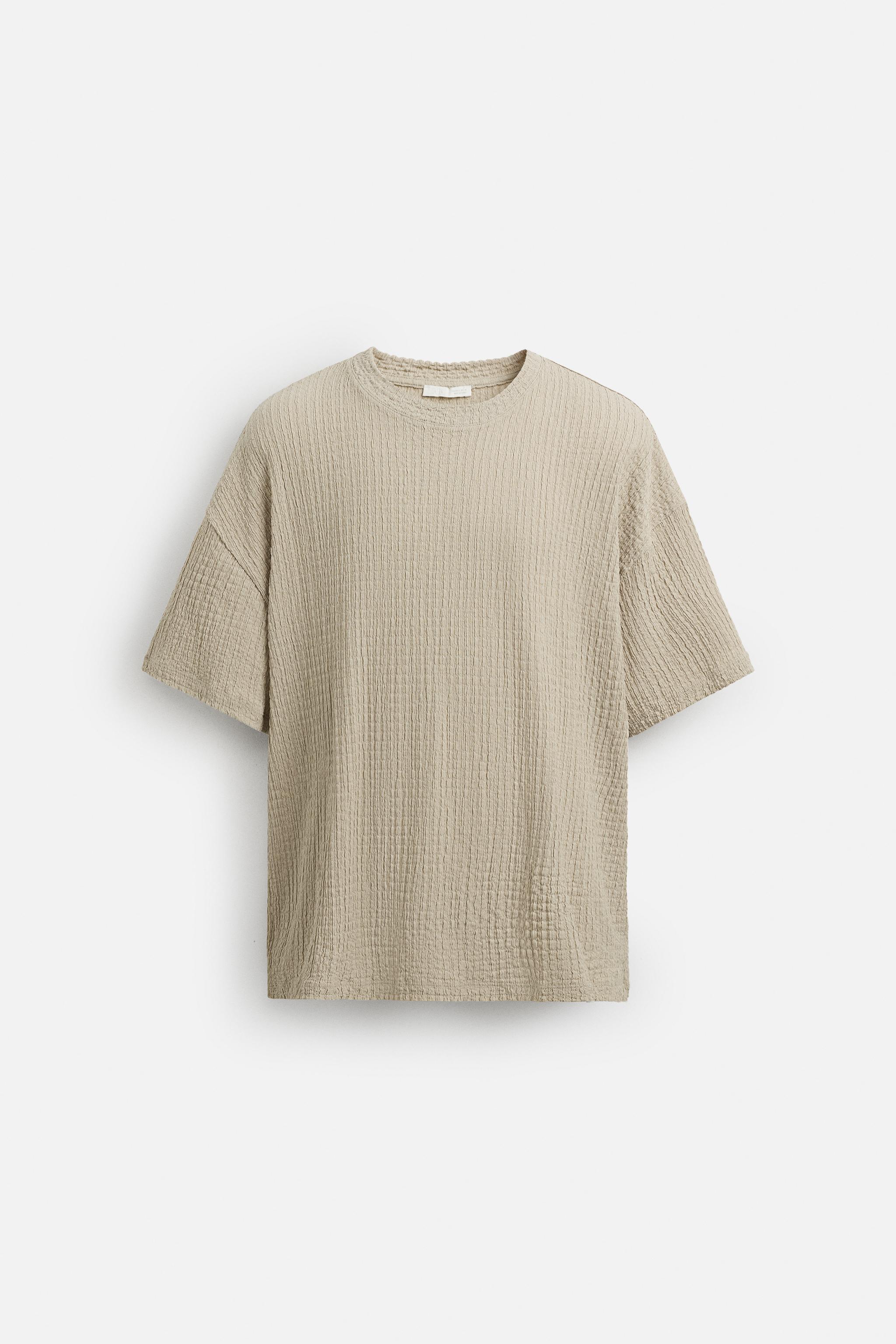 国内発送★ZARA★イレギュラーテクスチャー入りシャツ イレギュラーテクスチャー入りシャツ - チャコールグレー | ZARA