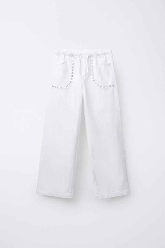 JEANS WIDE LEG FLUIDO NIETEN