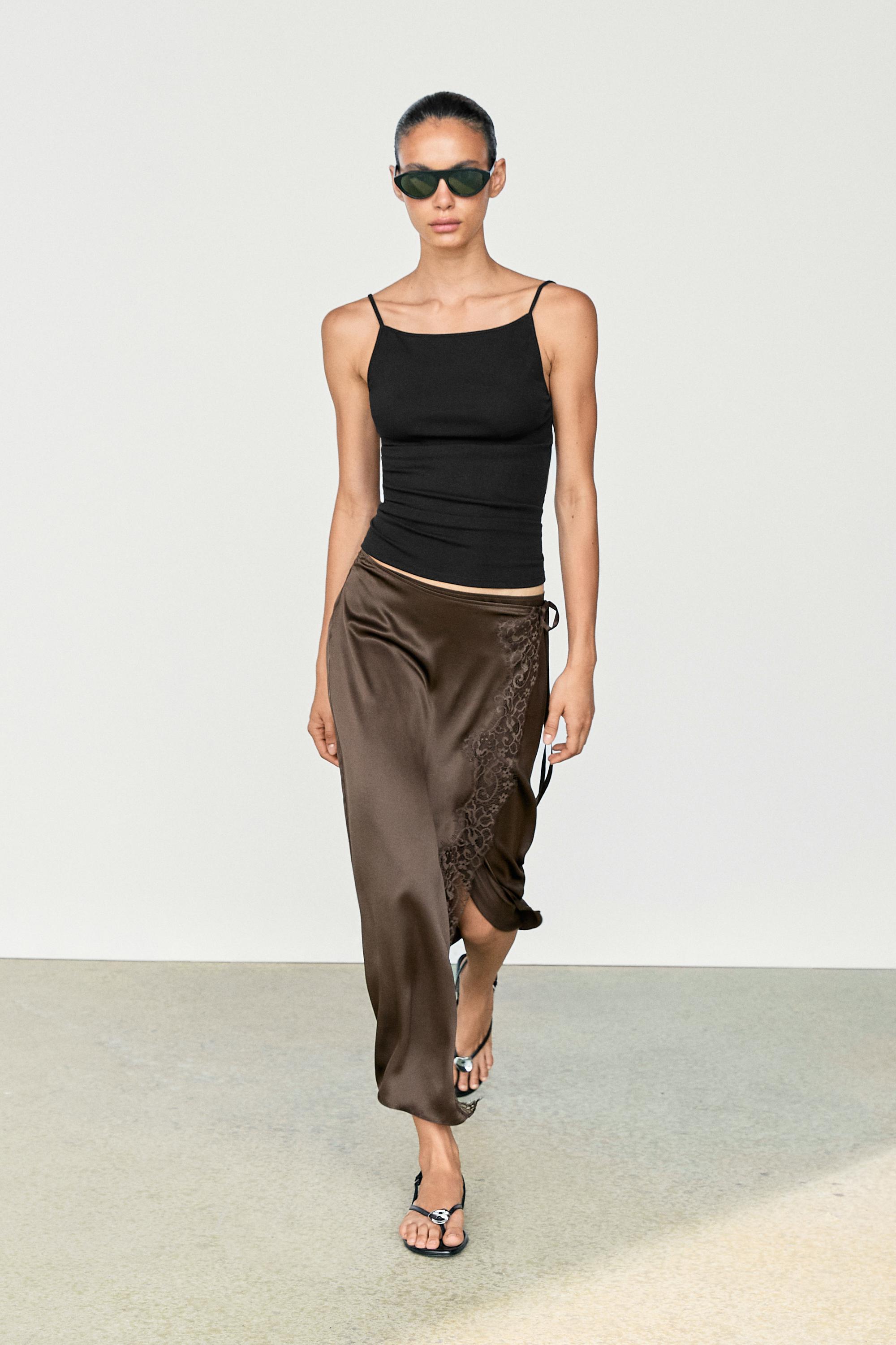 Cotton blend camisole top