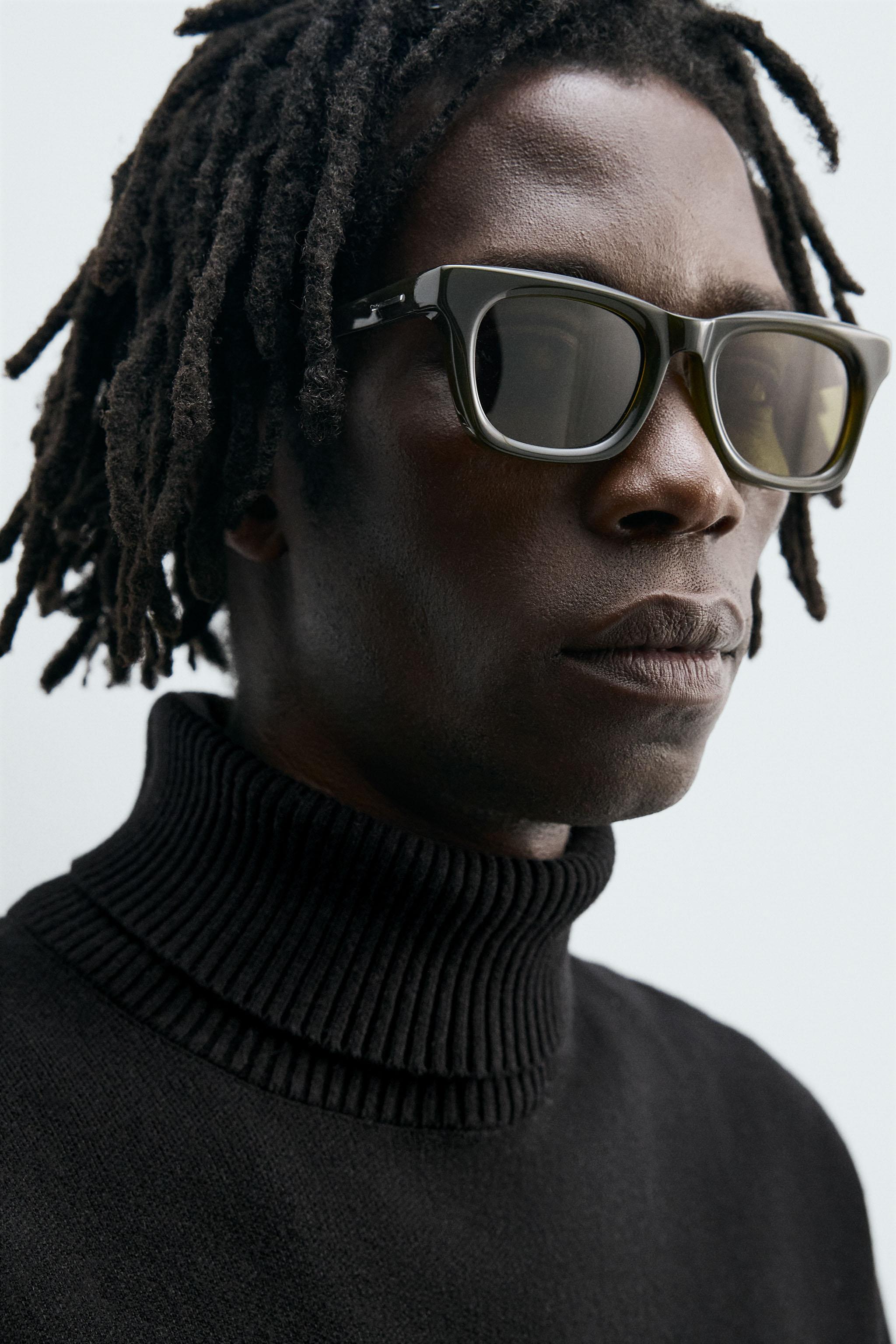 OVAL SUNGLASSES - Olive green | ZARA United States