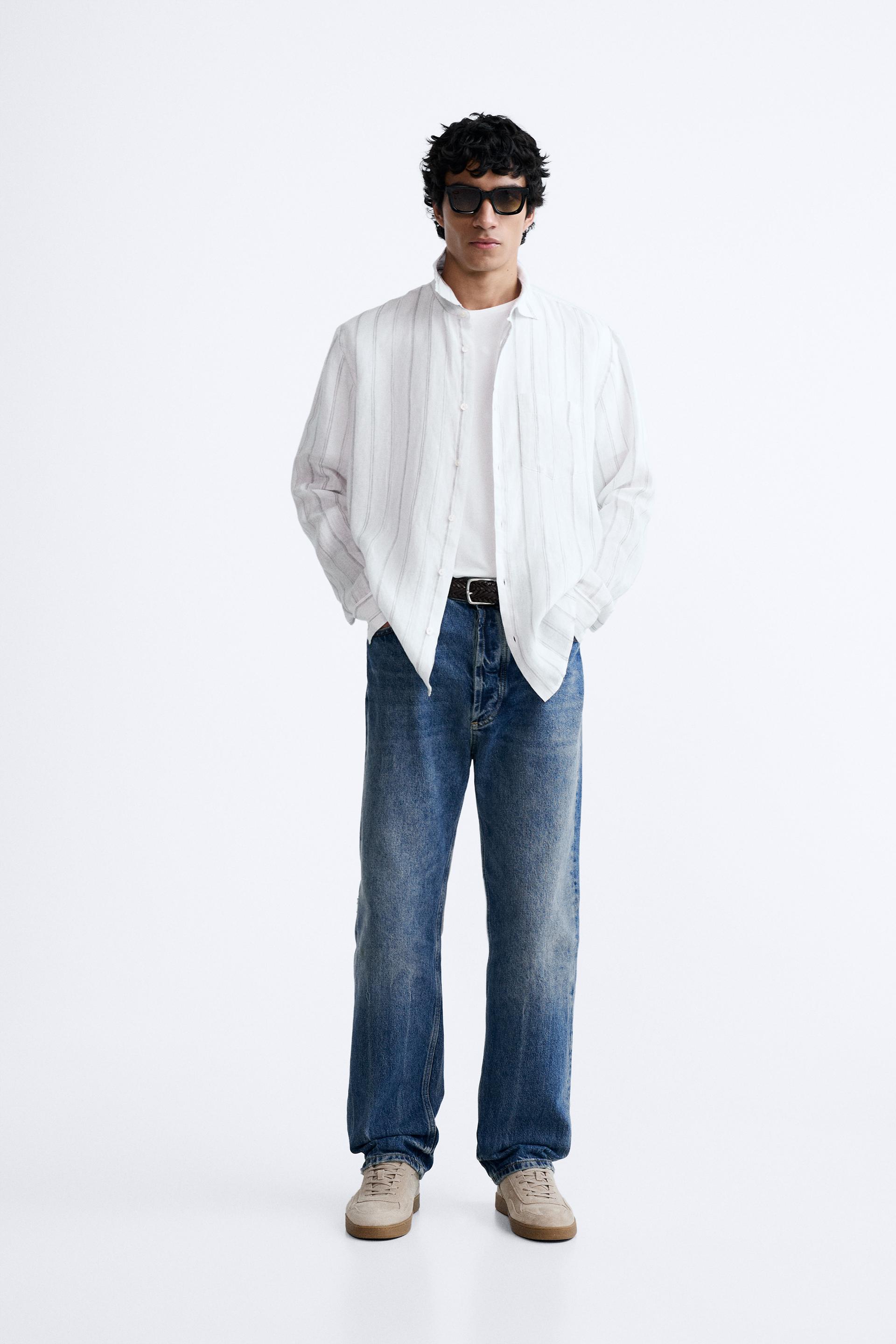 COTTON - LINEN SHIRT - Dusty pink