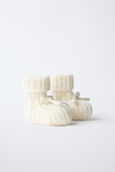 CASHMERE BOOTIES - Ecru White by Zara - Image 2