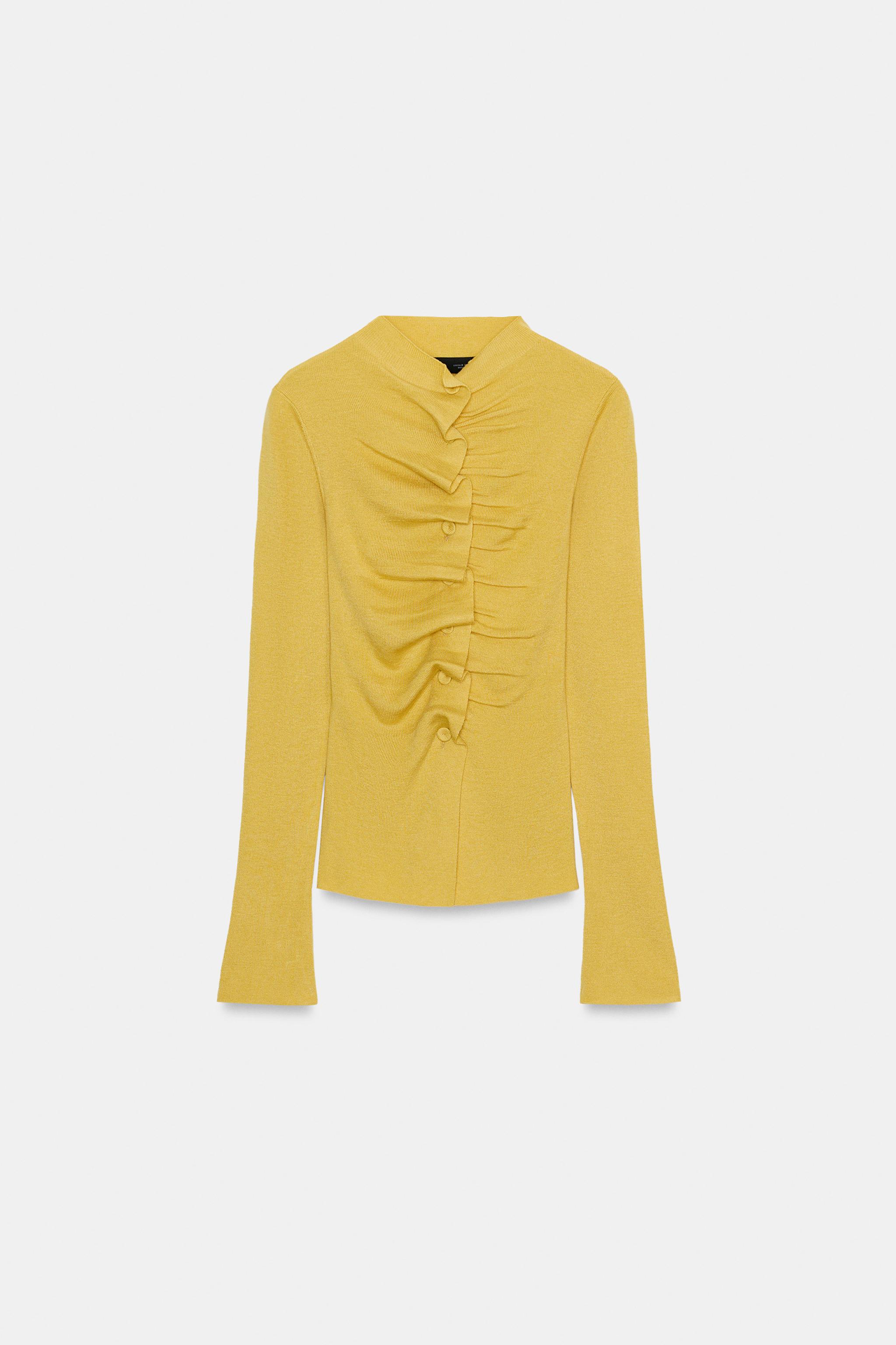 DRAPED KNIT JACKET