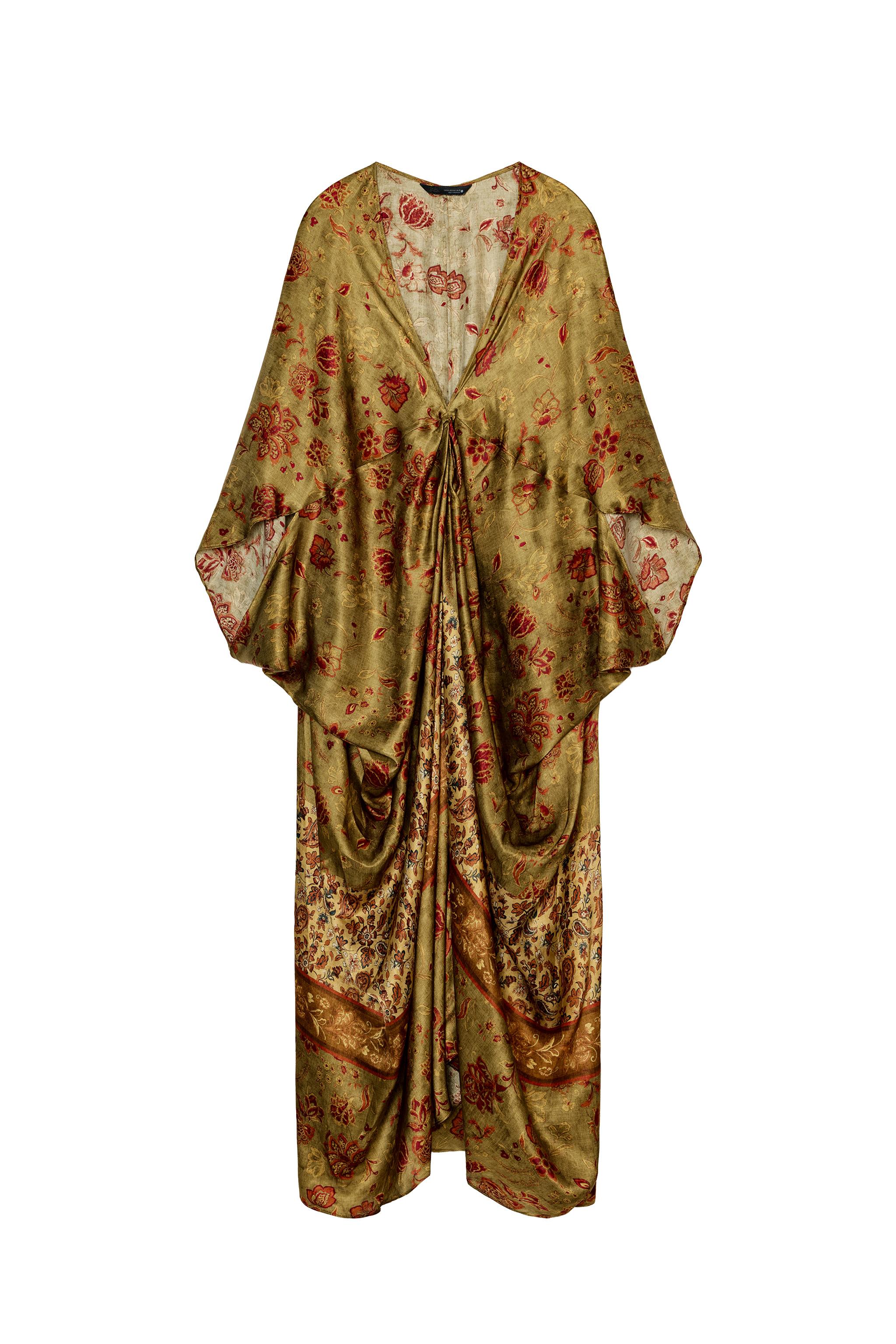 green emerald velvet dress Zara Gown main image 1