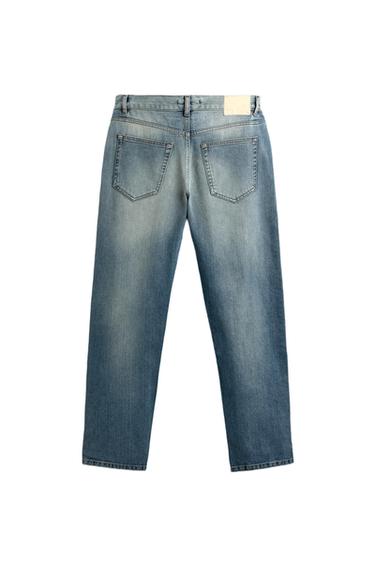 SR_A SELVEDGE STRAIGHT-LEG JEANS - Mid-blue by Zara