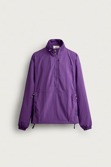 TECHNICAL KANGAROO JACKET - Purple by Zara