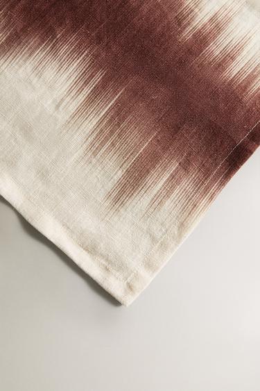 OMBRÉ LINEN TABLECLOTH X COLLAGERIE - Beige-brown by Zara - Image 2