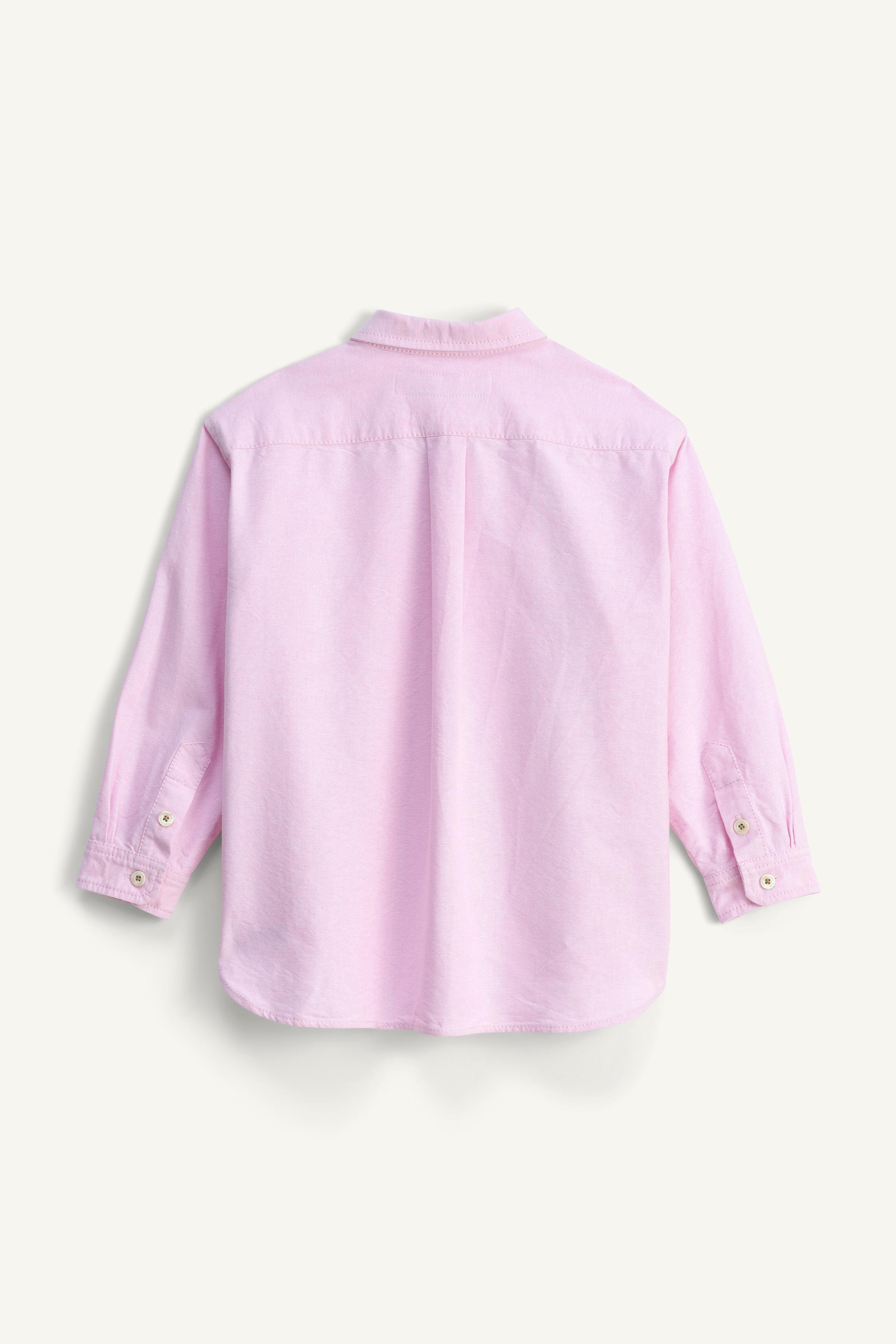 LIMITED EDITION EMBROIDERED OXFORD SHIRT - Pink | ZARA