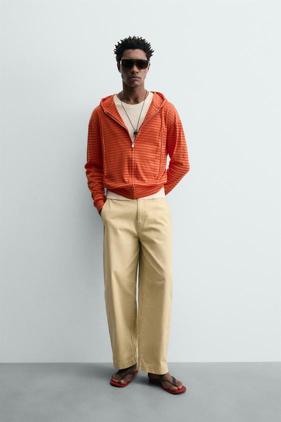 STRIPED HOODED SWEATSHIRT from Zara - $79.90
