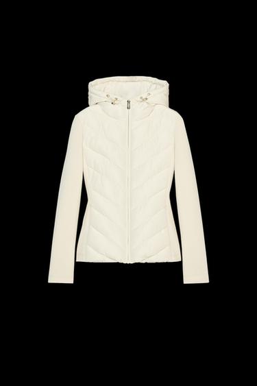 CONTRAST PUFFER JACKET - Ecru by Zara - Image 0