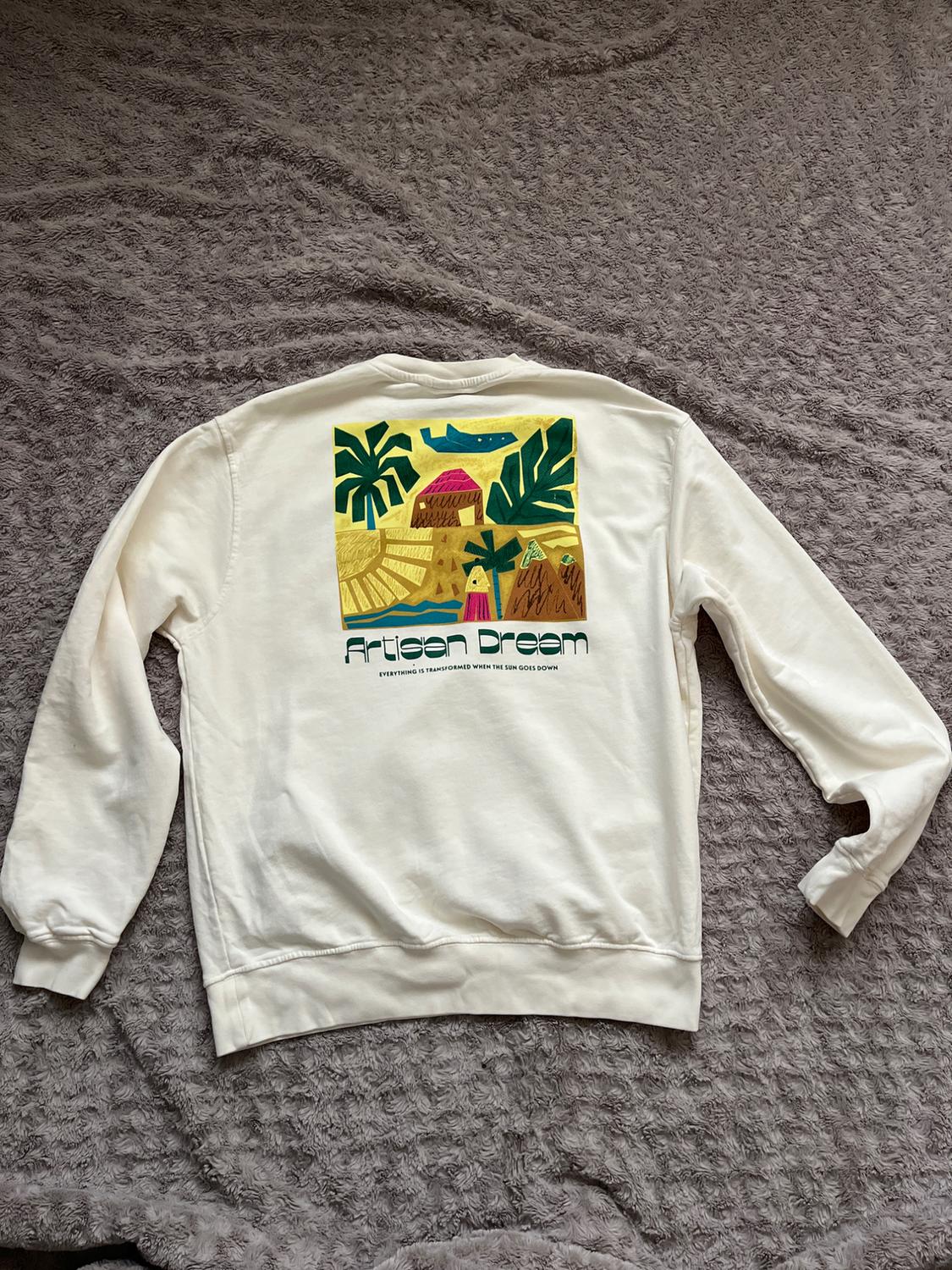 CONTRAST PRINT SWEATSHIRT - Image 2
