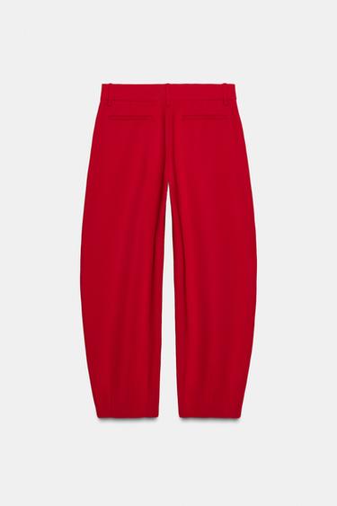 PANTALON BALLOON ZW COLLECTION - Rouge de Zara - Image 5