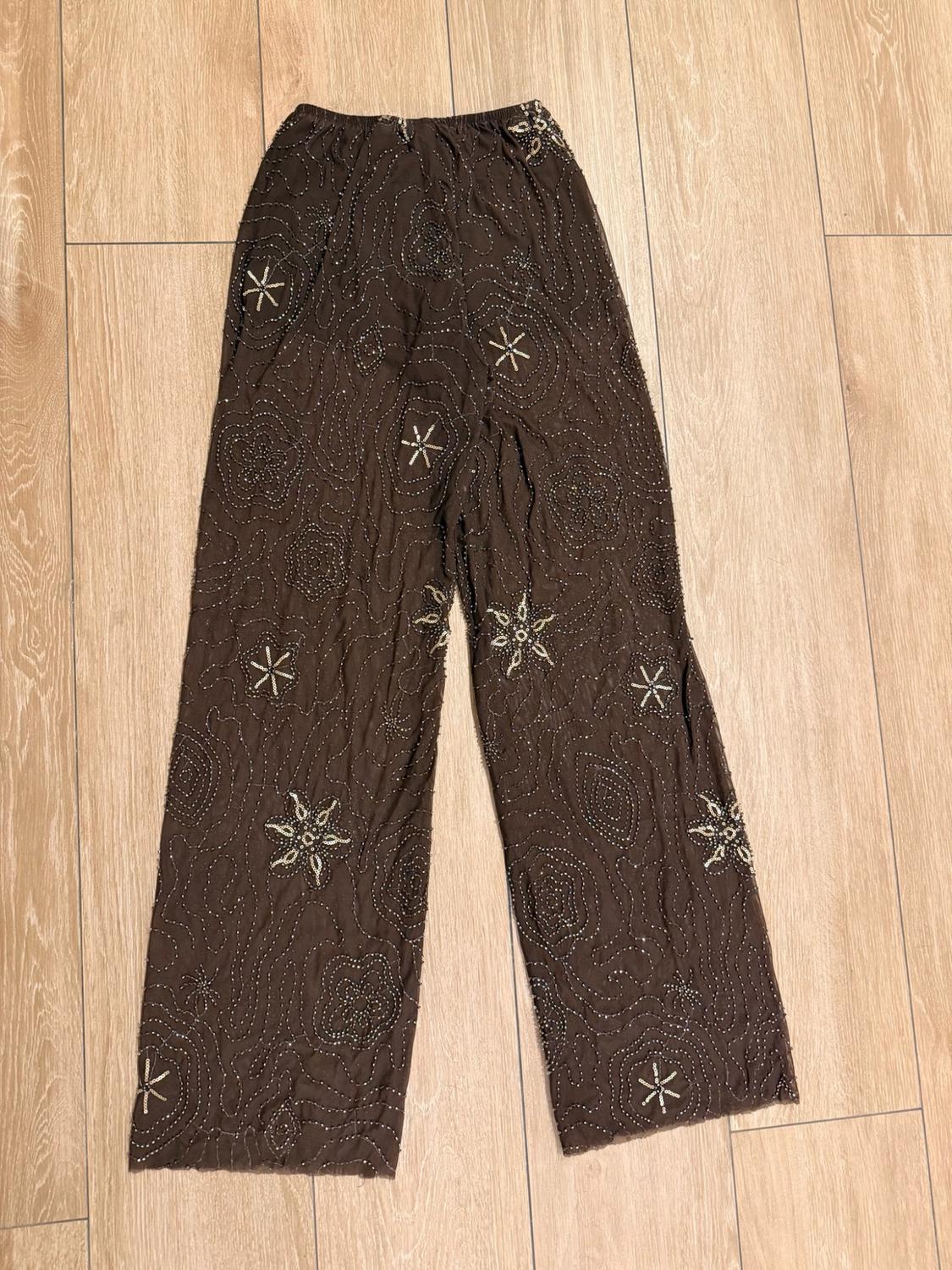BEADED SEQUIN TROUSERS - Image 2