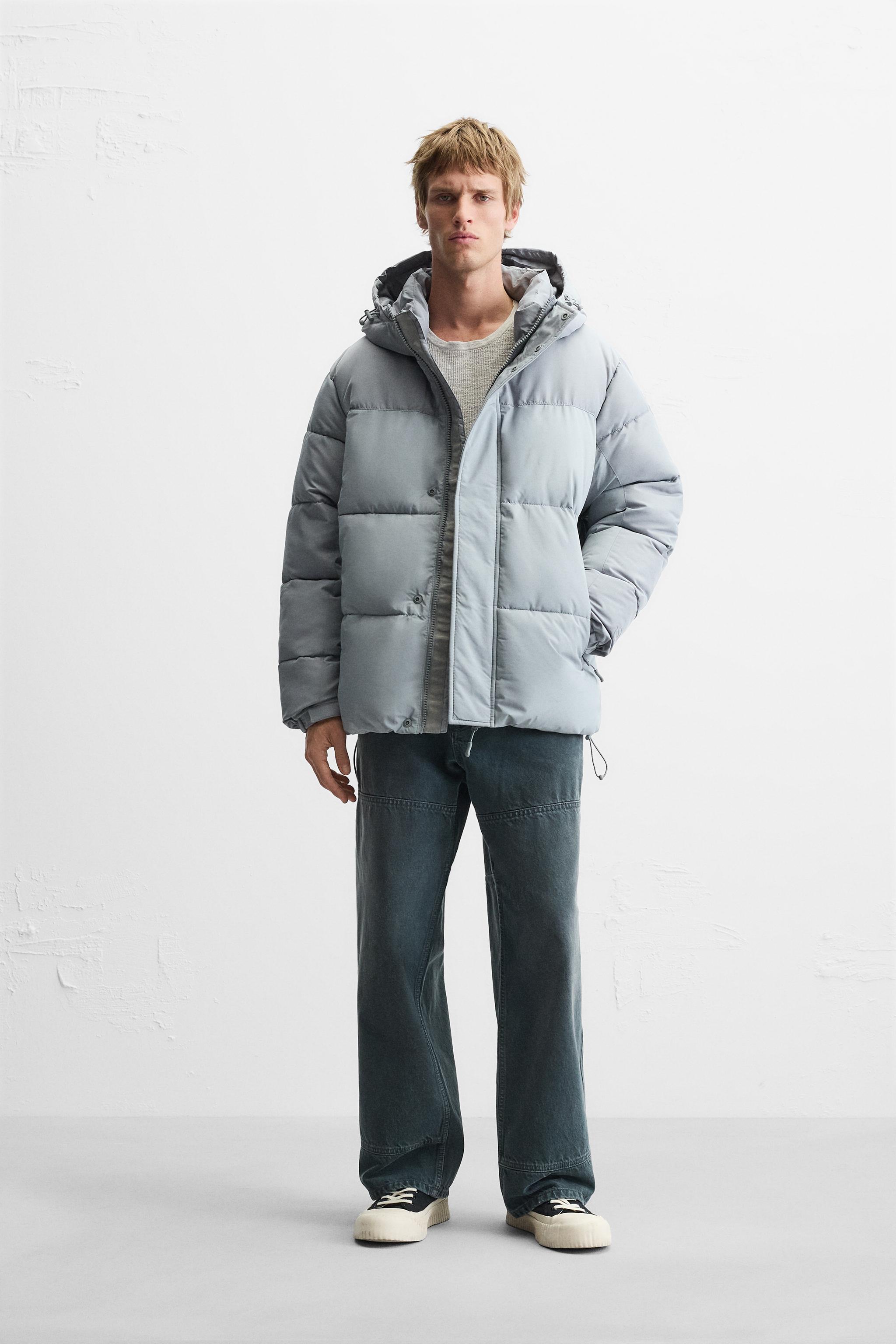 Quilted jacket with hidden hood zara hotsell