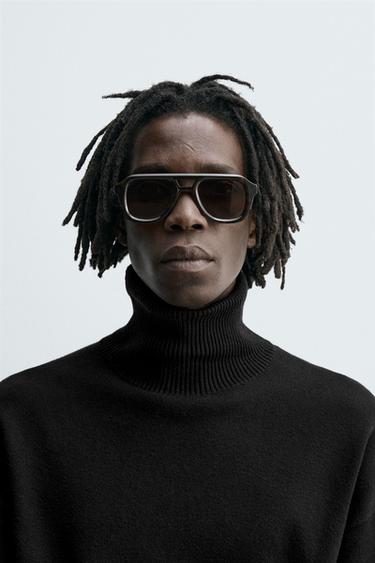 OVAL SUNGLASSES - Brown by Zara - Image 0