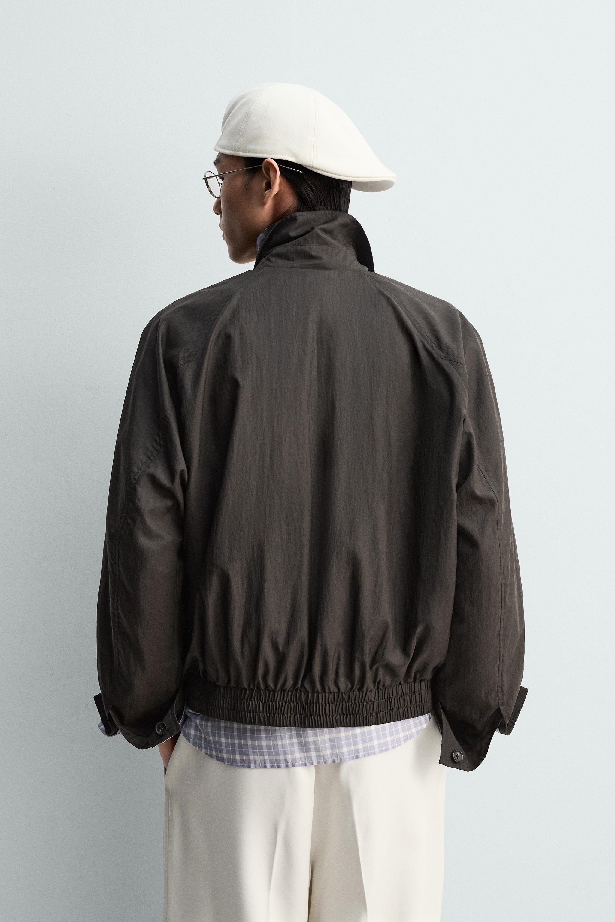 リラックスフィットテクニカルジャケット - ブラウン | ZARA Japan / 日本