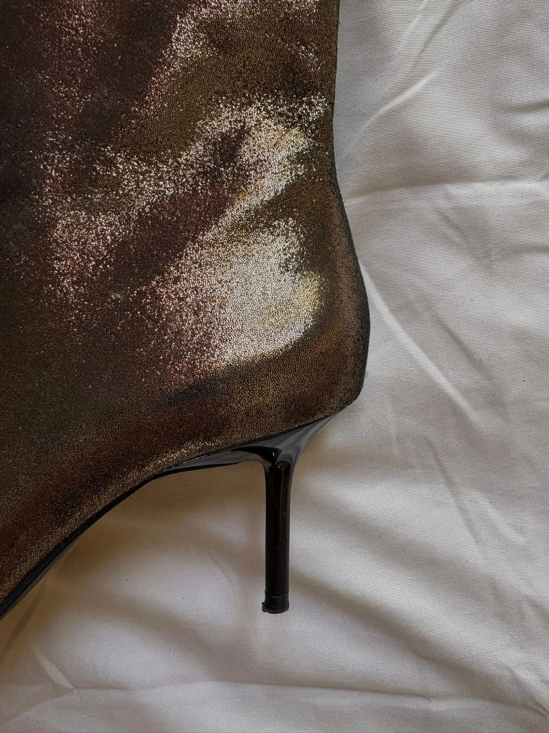 STILETTO HEEL METALLIC ANKLE BOOTS - Image 6