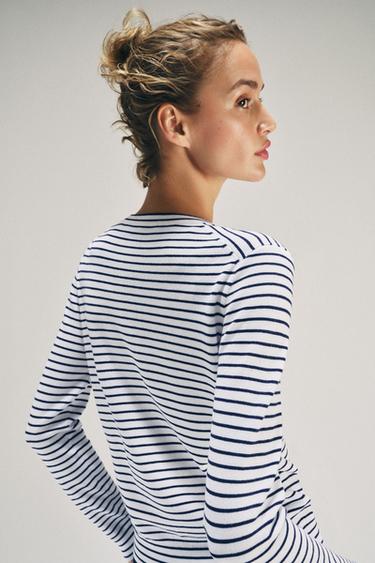 STRIPED KNIT CARDIGAN - striped by Zara - Image 3