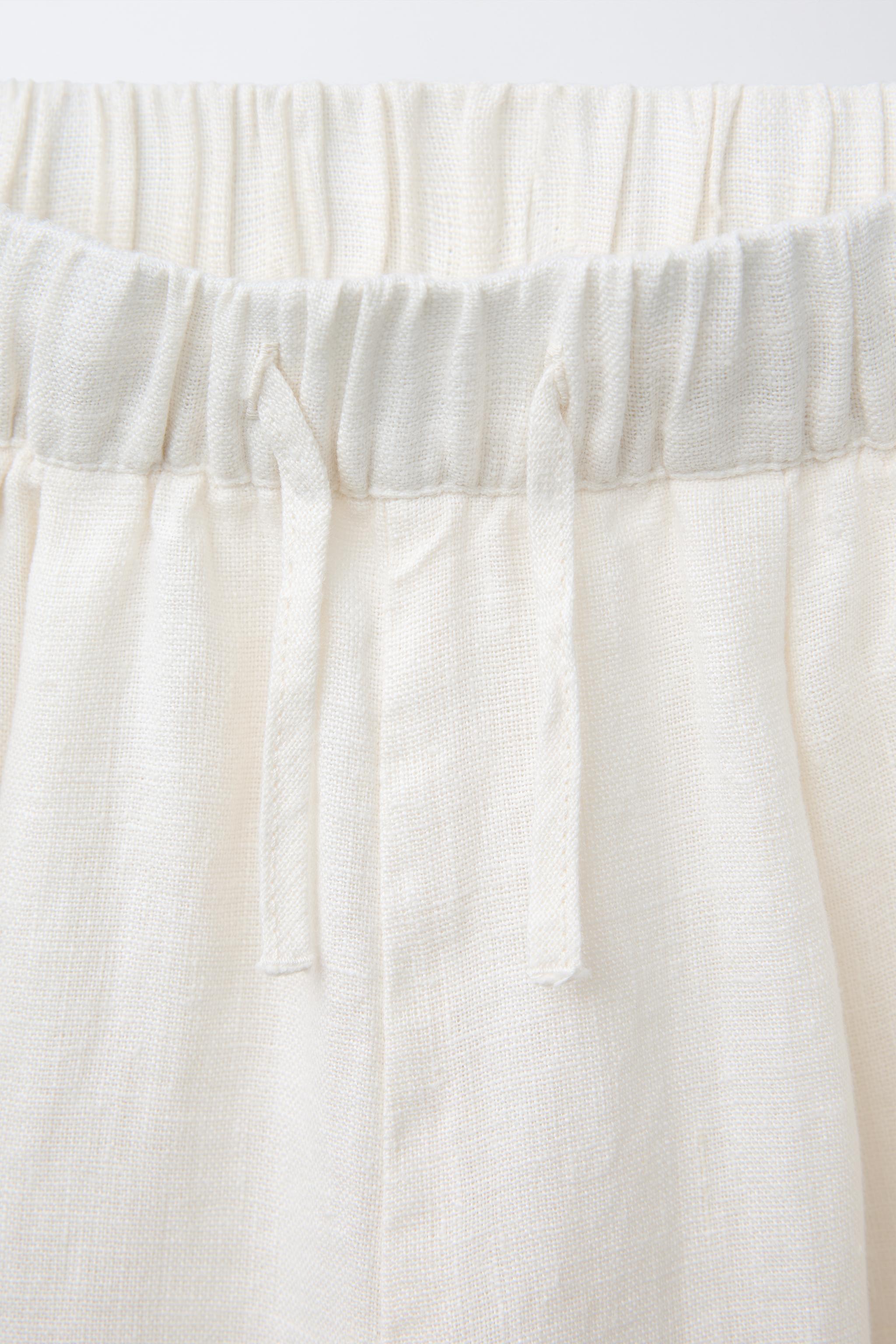 PANTALON BAGGY 100 % LIN