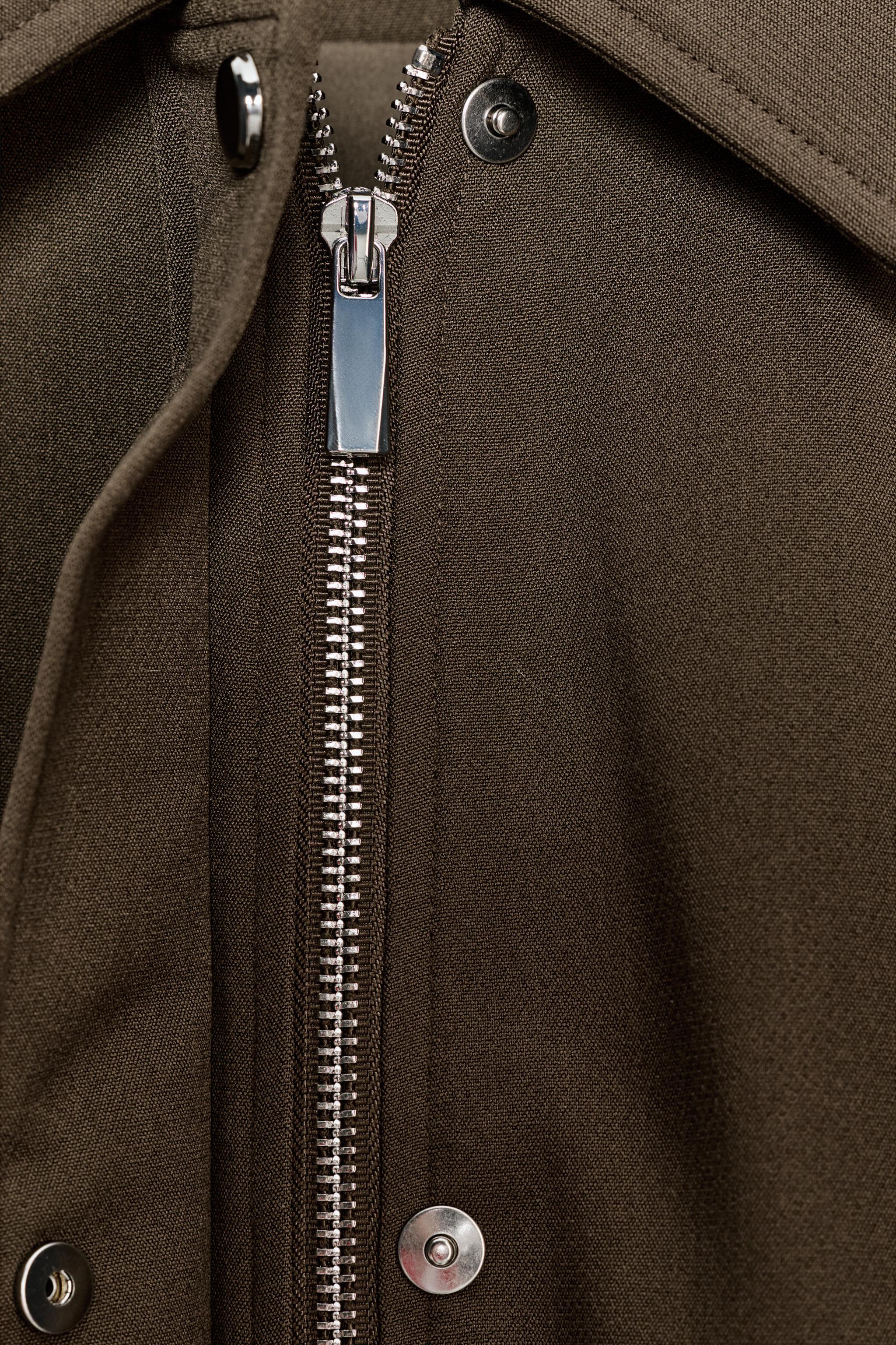 VESTE BOMBER À MANCHES RETROUSSÉES
