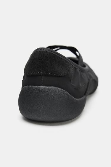 BALLERINES SPORT À BRIDES ÉLASTIQUES - Noir de Zara - Image 5