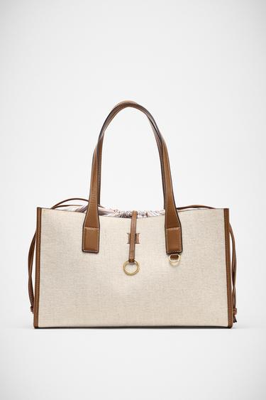 MAXI SHOPPER CANVAS - Crudo de Zara