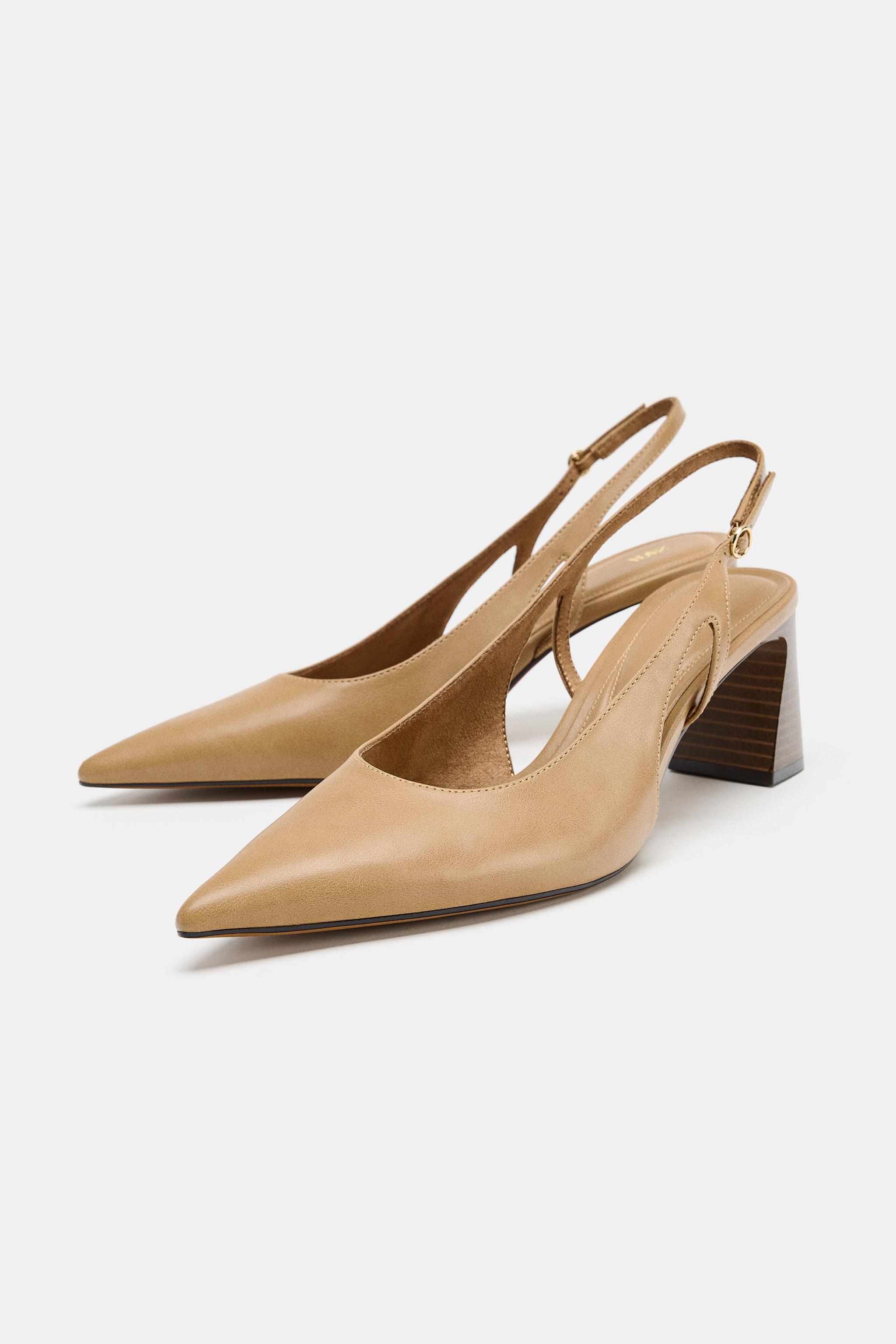 Женские туфли Zara SLINGBACK HEELS — фото 3