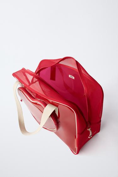 VALENTINE'S DAY VINYL TOTE BAG - Red by Zara - Image 3