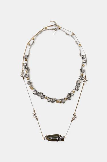 MOON AND STAR COMBINATION NECKLACE PACK — Gold / Silver 2