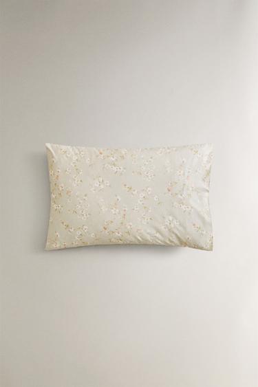 FLORAL PRINT PILLOWCASE - Green by Zara - Image 3