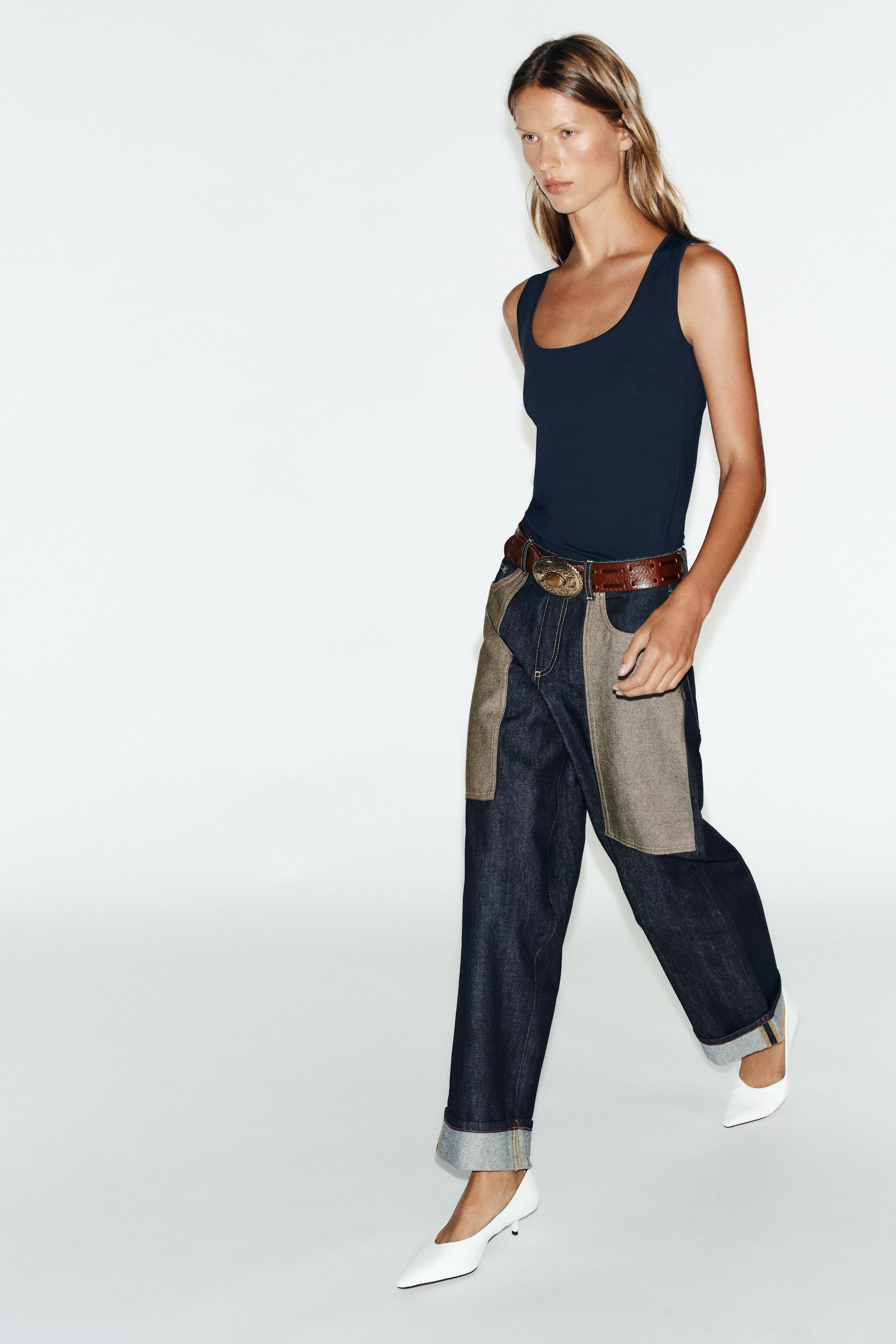 WIDE STRAP POLYAMIDE T-SHIRT