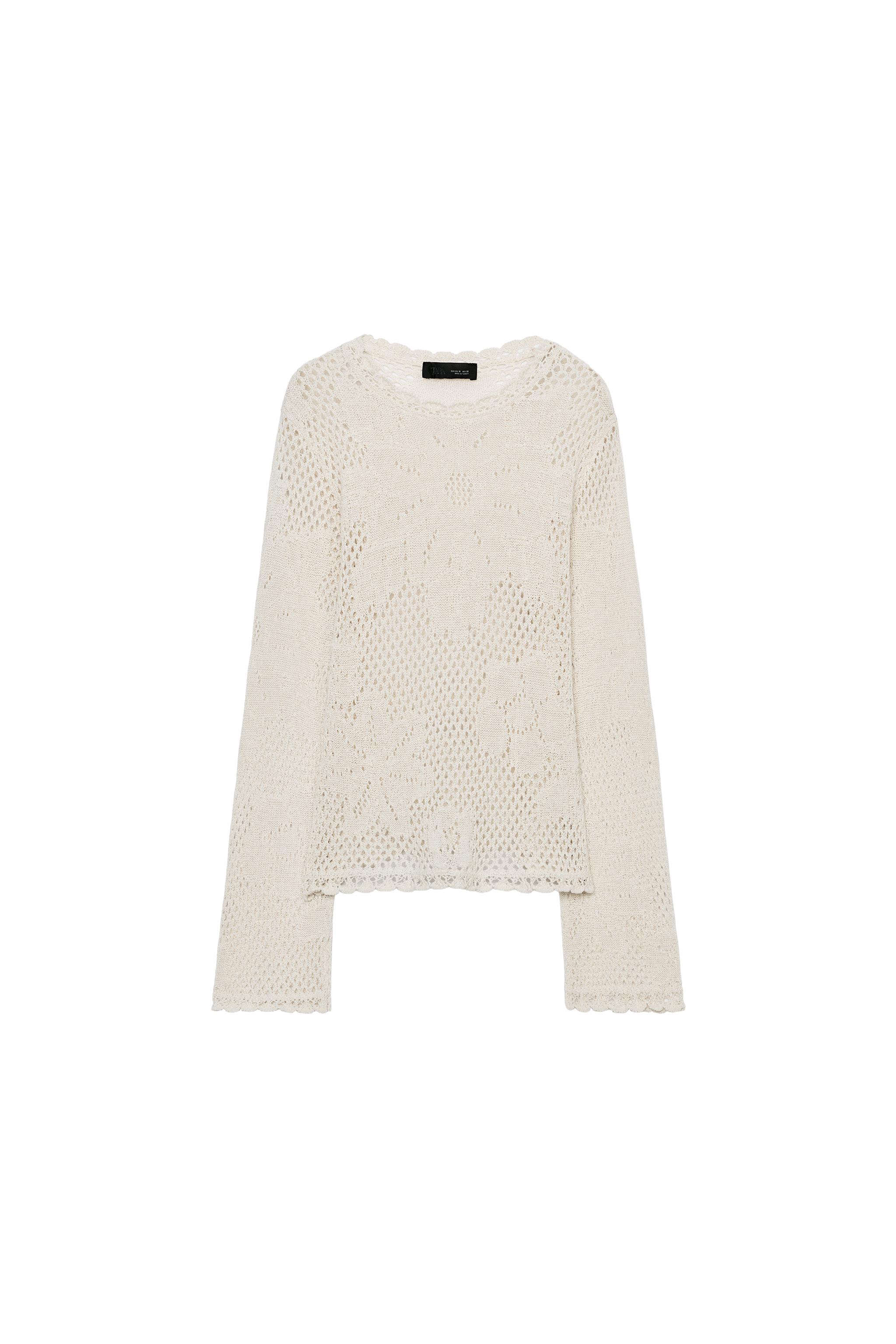 POINTELLE KNIT JUMPER