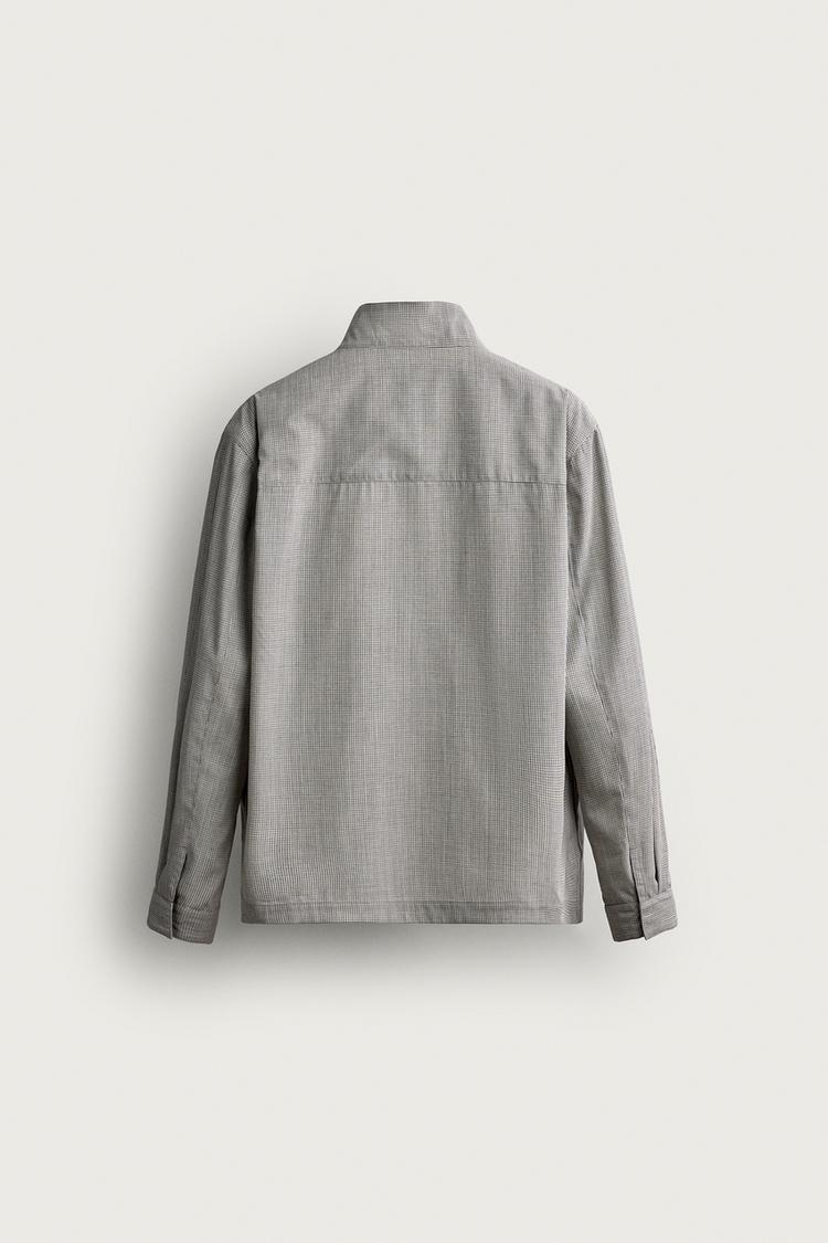Chaqueta de cuadros de corte regular 8