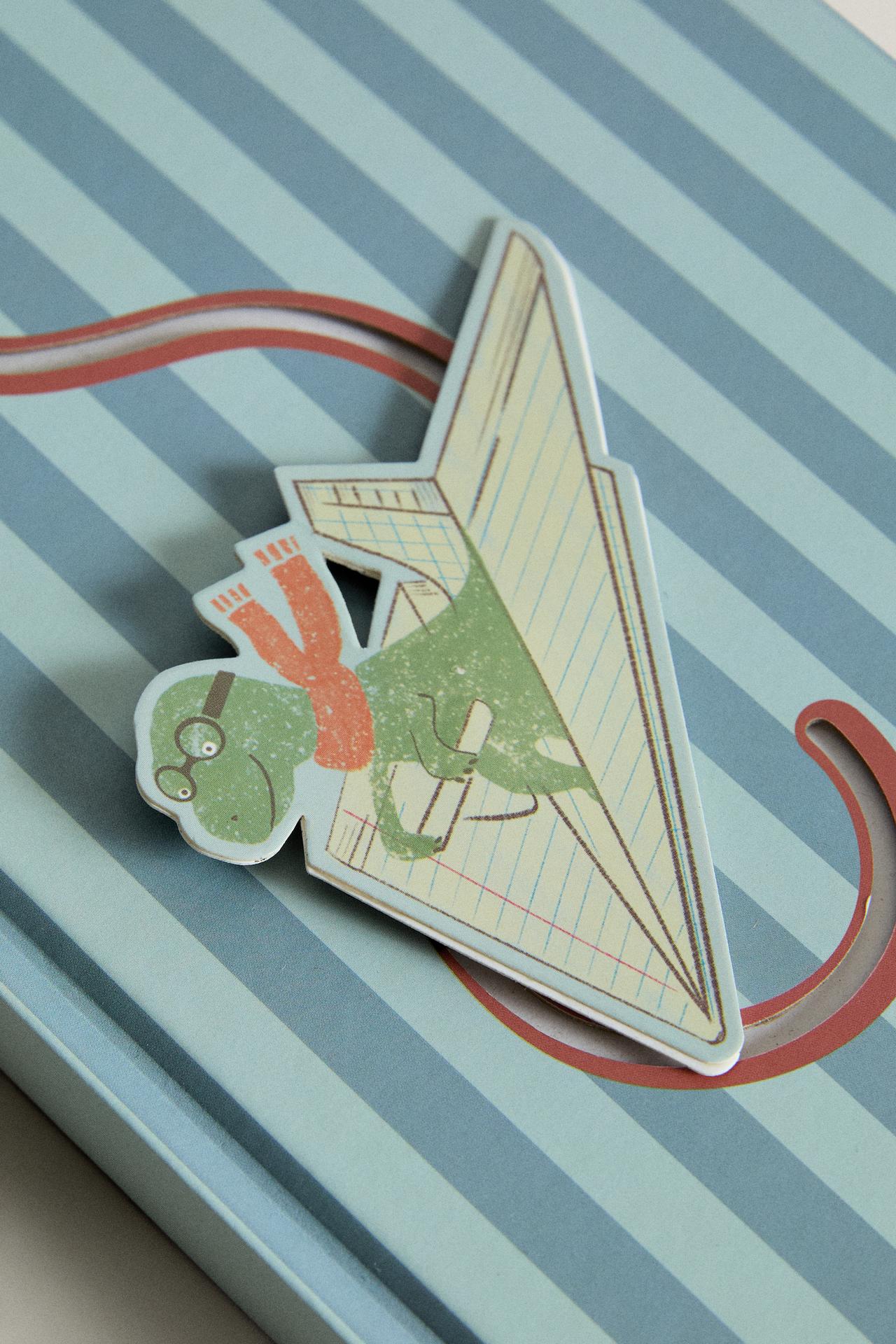 KIDS' DINOSAUR A5 NOTEBOOK — Blue