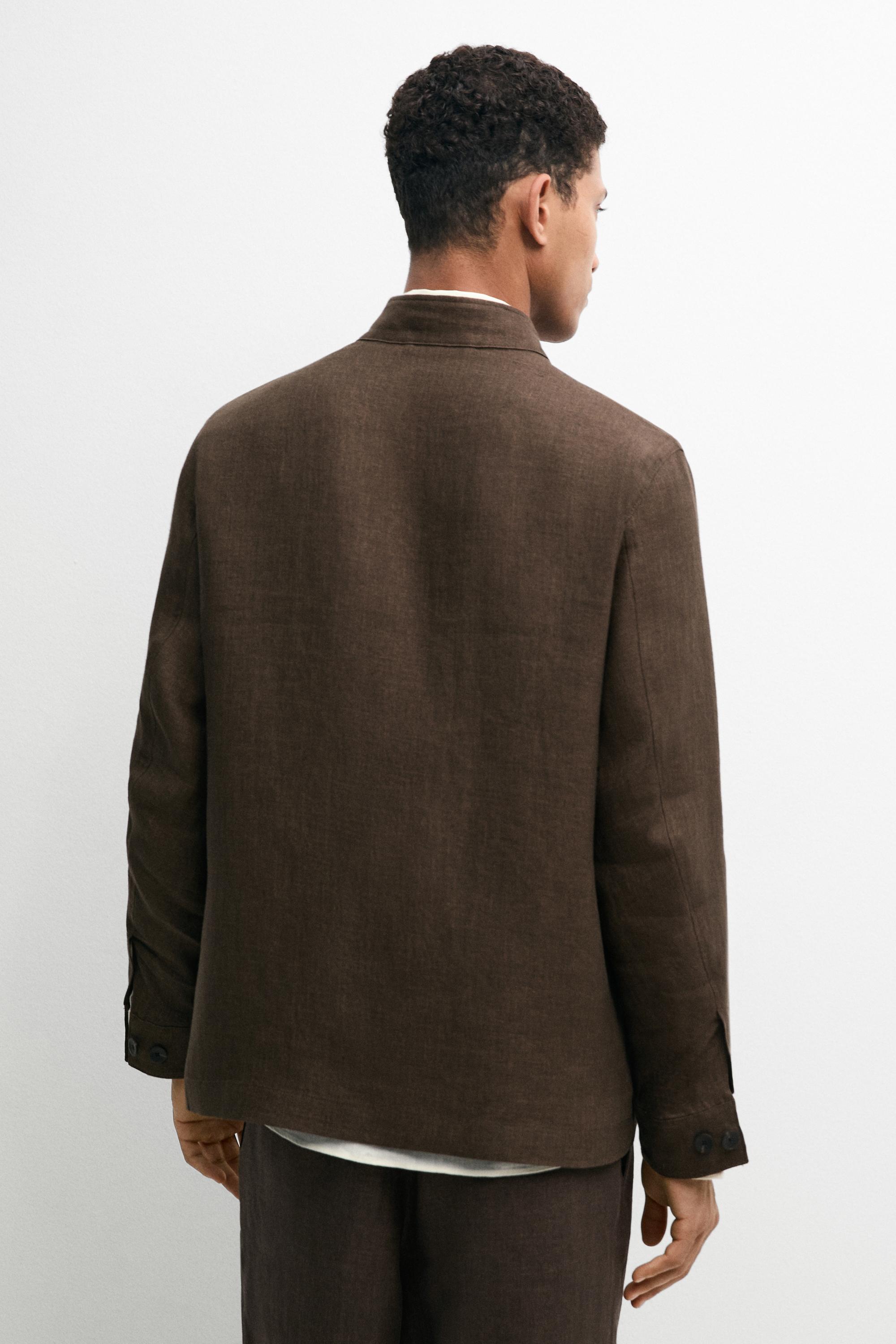 Surchemise total look lin délavé