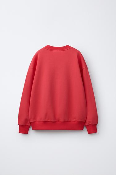 THE CAT IN THE HAT DR. SEUSS™ SWEATSHIRT - Red by Zara - Image 1