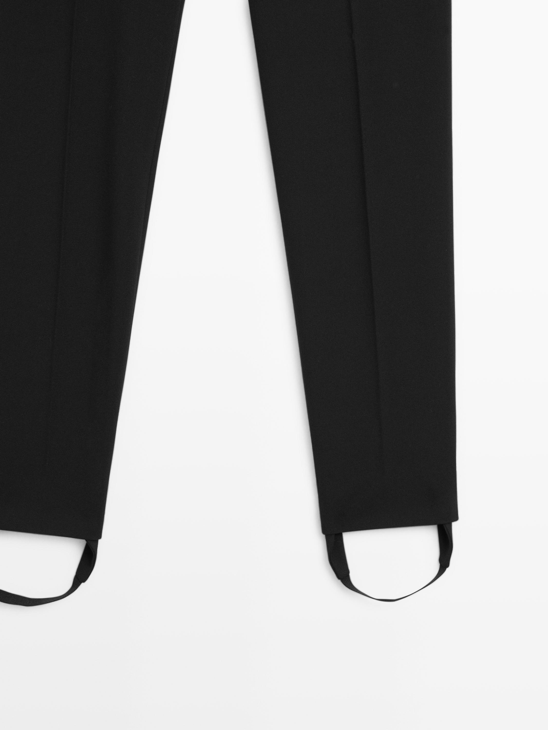 100% cotton trousers with elasticated hems
