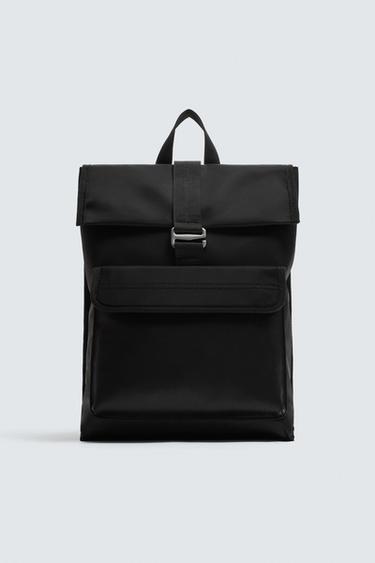 TECHNICAL FLAP BACKPACK - Black by Zara